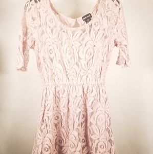 New. Women. Lace. Lilac. Dress. Size M.